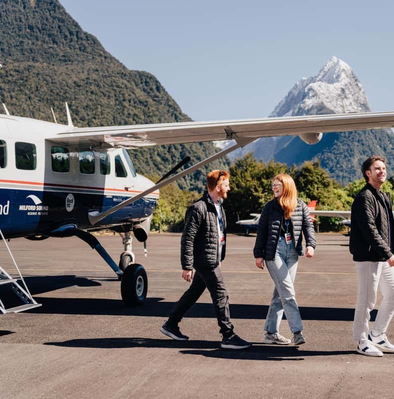 From Queenstown: Milford Sound Full-Day Trip by Plane & Boat